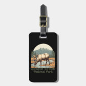 Grand Teton National Park Wyoming Reizen Bagagelabel (Voorkant verticaal)