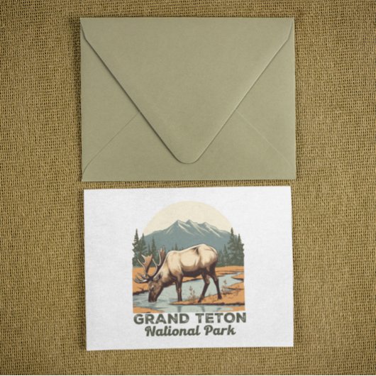 Grand Teton National Park Wyoming Reizen Briefkaart
