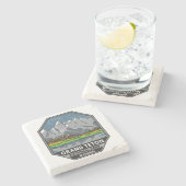 Grand Teton National Park Wyoming  Stenen Onderzetter (Zijkant)