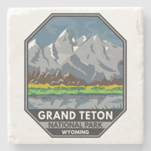 Grand Teton National Park Wyoming Stenen Onderzetter