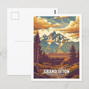 Grand Teton National Park Wyoming USA Briefkaart