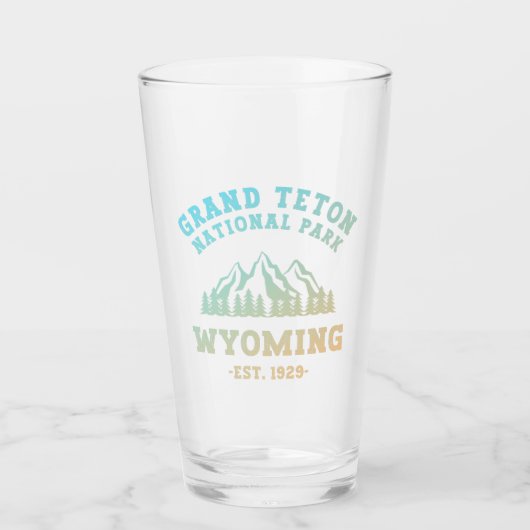 Grand Teton National Park Wyoming USA Glas (Voorkant)