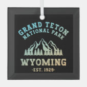 Grand Teton National Park Wyoming USA Glas Ornament (Voorkant)