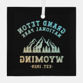 Grand Teton National Park Wyoming USA Glas Ornament (Achterkant)