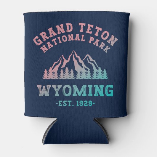 Grand Teton National Park Wyoming USA Gradient Blikjeskoeler (Voorkant)