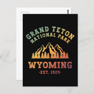 Grand Teton National Park Wyoming USA Gradient Briefkaart