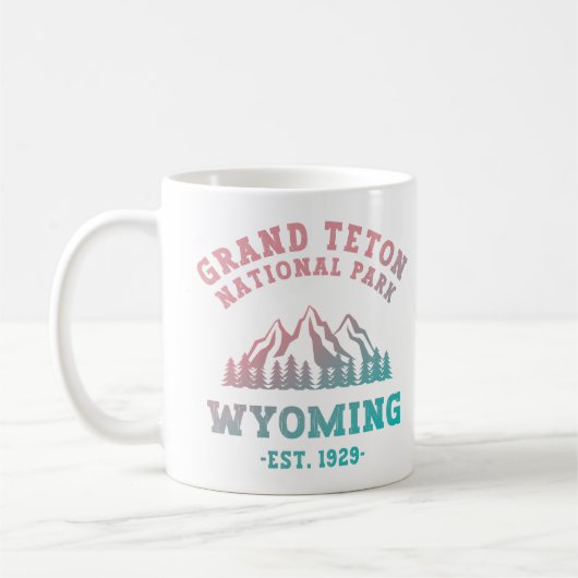 Grand Teton National Park Wyoming USA Gradient Koffiemok (Links)