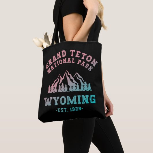Grand Teton National Park Wyoming USA Gradient Tote Bag (Dichtbij)