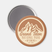 Grand Teton National Park Wyoming USA Magneet (Voorkant / Achterkant)