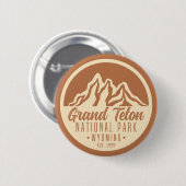 Grand Teton National Park Wyoming USA Ronde Button 5,7 Cm (Voorkant /achterkant)