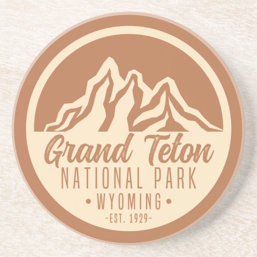 Grand Teton National Park Wyoming USA Zandsteen Onderzetter (Voorkant)