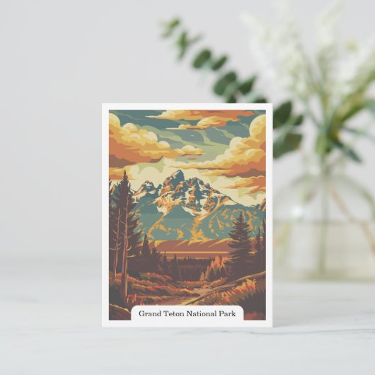 Grand Teton National Park, Wyoming, Verenigde Stat Briefkaart (Staand voorkant)