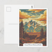 Grand Teton National Park, Wyoming, Verenigde Stat Briefkaart (Voorkant / Achterkant)