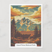 Grand Teton National Park, Wyoming, Verenigde Stat Briefkaart (Voorkant)