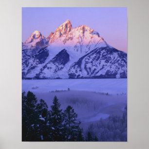 GRAND TETON NATIONAL PARK, WYOMING. VS. Mist & Poster