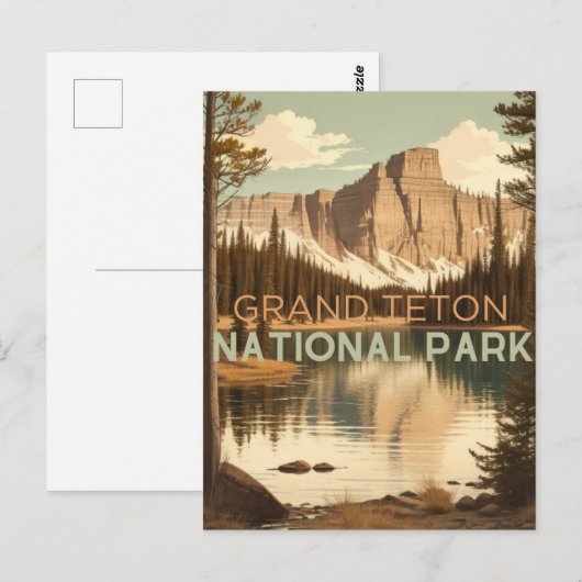 GRAND TETON NATIOONAAL PARK BRIEFKAART (Voorkant / Achterkant)
