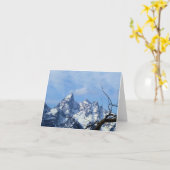 Grand Teton Notecard Kaart (Gele Bloem)