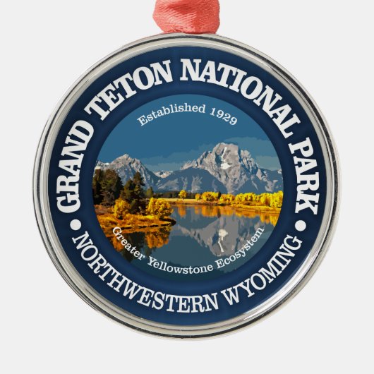 Grand Teton NP Metalen Ornament (Voorkant)