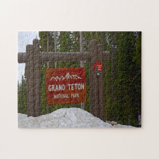 Grand Teton Park Wyoming. Jigzaag Puzzle Legpuzzel (Horizontaal)