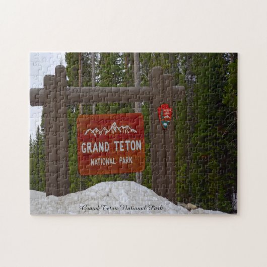Grand Teton Park Wyoming. Jigzaag Puzzle Legpuzzel (Horizontaal)