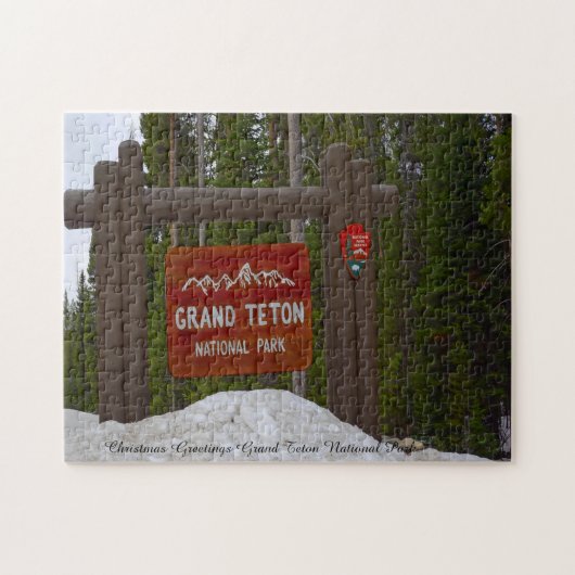 Grand Teton Park Wyoming. Jigzaag Puzzle Legpuzzel (Horizontaal)