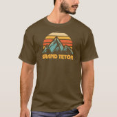 Grand Teton Retro Turquoise T-shirt (Voorkant)