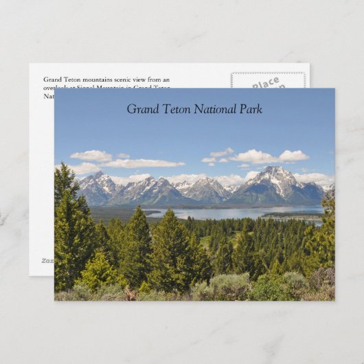 Grand Teton Schilderachtig Uitzicht Briefkaart (Voorkant / Achterkant)