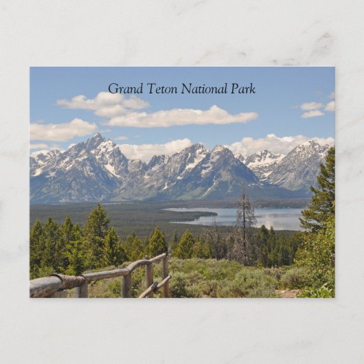 Grand Teton Schilderachtig Uitzicht Briefkaart (Voorkant)
