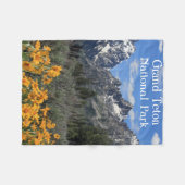 Grand Teton Springtime Souvenir Foto Fleece Deken (Voorkant (Horizontaal))