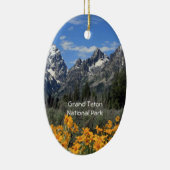 Grand Teton Springtime Souvenir Foto Keramisch Ornament (Rechts)