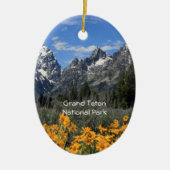 Grand Teton Springtime Souvenir Foto Keramisch Ornament (Voorkant)