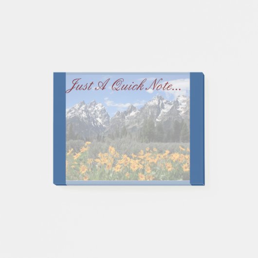 Grand Teton Springtime Souvenir Foto Post-it® Notes (Voorkant)