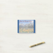 Grand Teton Springtime Souvenir Foto Post-it® Notes (Op bureau)