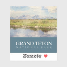 Grand Teton Sticker, Nationaal Park Decal