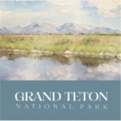 Grand Teton Sticker, Nationaal Park Decal Sticker (Voorkant)
