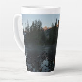 Grand Teton Sunrise op Cottonwood Creek Latte Mok (Linkerhoek)