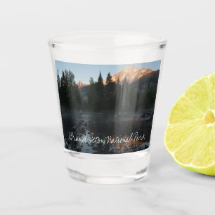 Grand Teton Sunrise op Cottonwood Creek Shot Glas