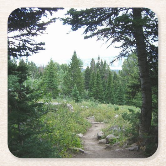 Grand Teton Trail Kartonnen Onderzetters (Voorkant)