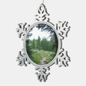 Grand Teton Trail Tin Sneeuwvlok Ornament (Rechts)