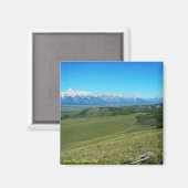 Grand Teton Valley, WY Magneet (Voorkant / Achterkant)