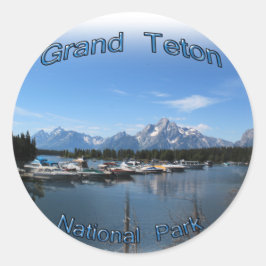 Grand Teton, Verenigde Staten, Nationaal park Mont Ronde Sticker
