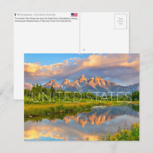 Grand Teton, Verenigde Staten Reisansichtkaart Briefkaart