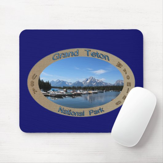 Grand Teton, VS, wyoming nationaal park Muismat (Met muis)