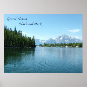 Grand Teton, VS, wyoming nationaal park Poster