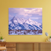 Grand Teton Winter Sunrise Canvas Afdruk (Insitu (Woonkamer))