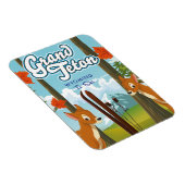 Grand Teton Wyoming naar ski. Magneet (Rechterzijde)