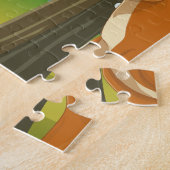 Grand Teton Wyoming naar ski. Magneet Legpuzzel (Zijkant)