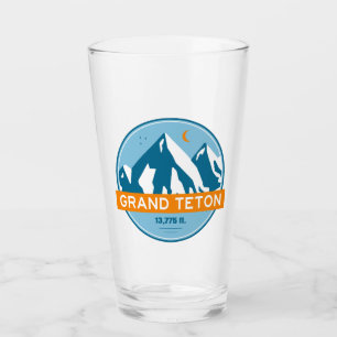 Grand Teton Wyoming Stars Moon Glas