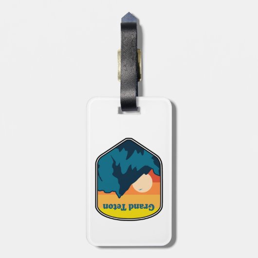 Grand Teton Wyoming Sunrise Bagagelabel (Achterkant verticaal)