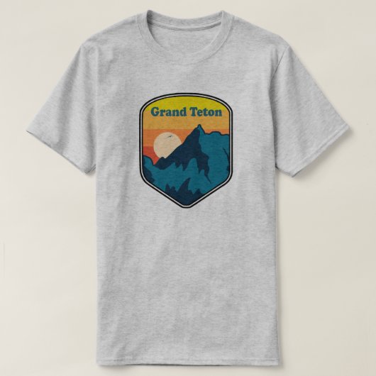 Grand Teton Wyoming Sunrise T-shirt (Design voorkant)